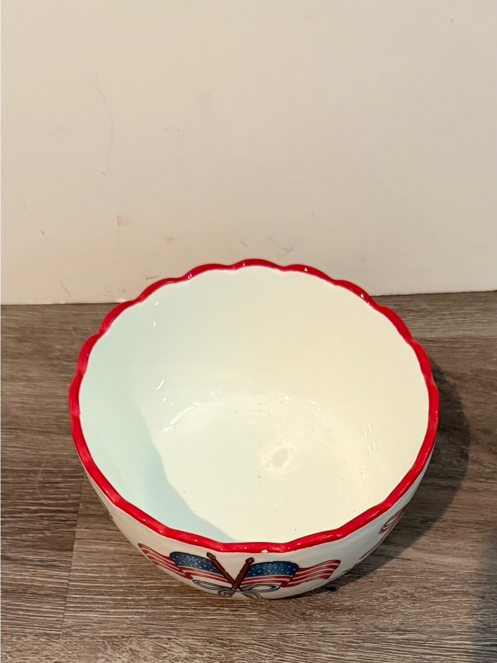 Super Cute Fireworks & American Flags Candy Bowl- NWT - Picture 3 of 4
